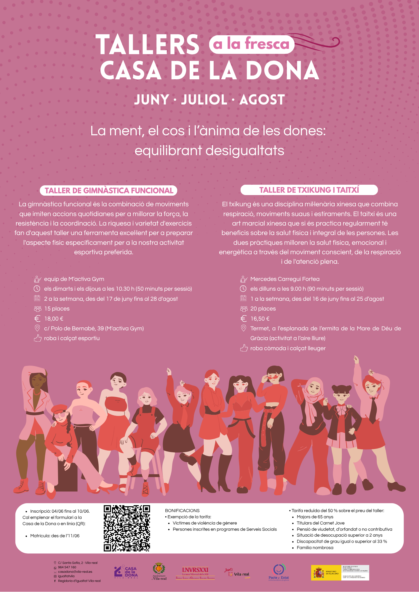 La Casa de la Dona de Vila-real ix a la fresca amb dues activitats per al període estival