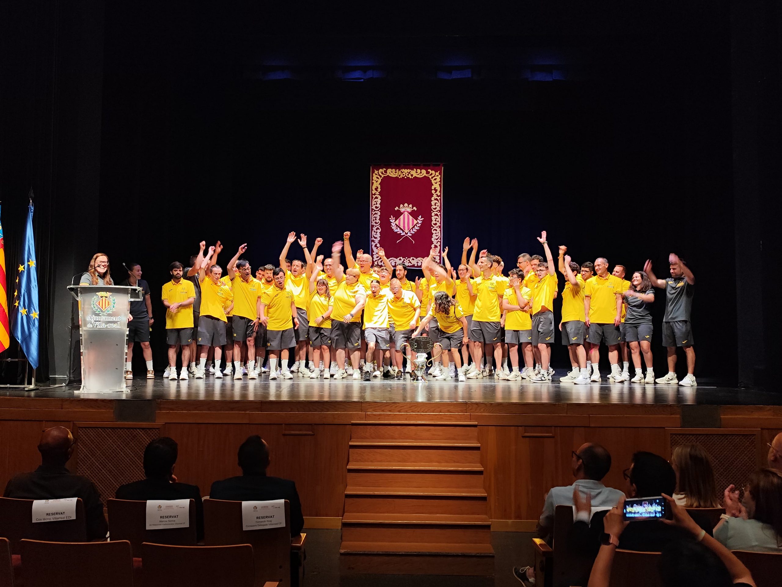Recepció de l’equip EDI del Villarreal