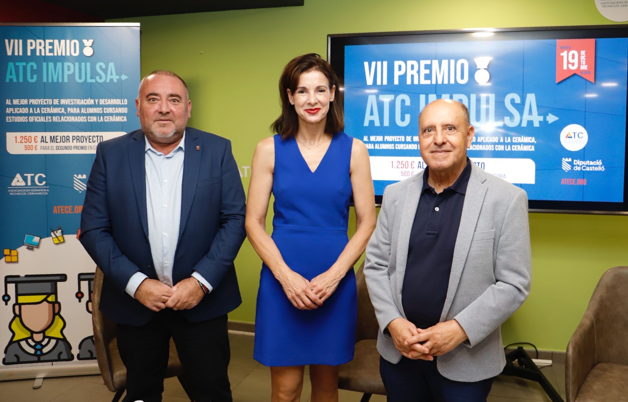 La Diputació de Castelló i ATC reconeixen els treballs d’investigació relacionats amb el sector ceràmic amb els premis ATC Impulsa