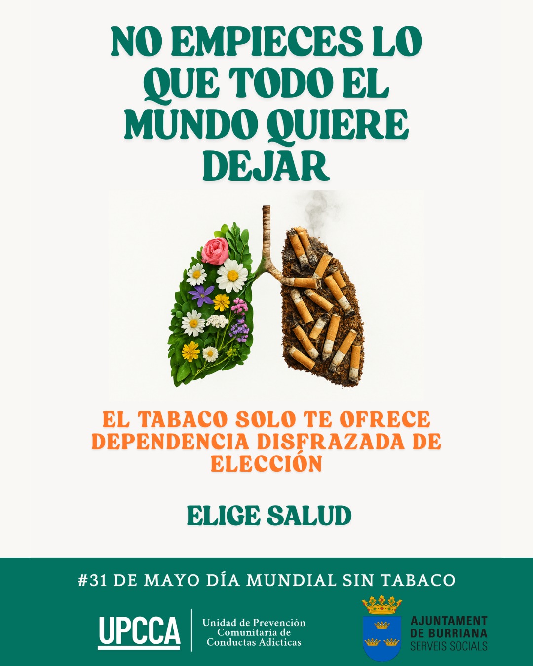 Burriana finalitza la seua campanya del Dia Mundial Sense Tabac