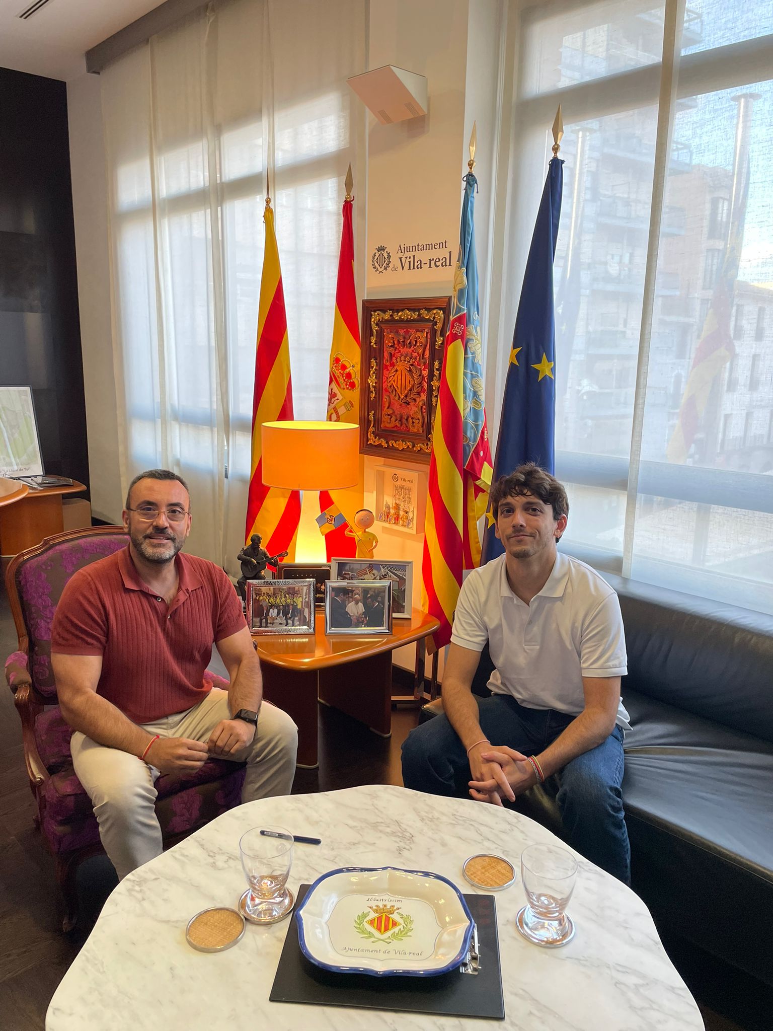 Recepció oficial del nou president dels Lluïsos a l’Ajuntament de Vila-real