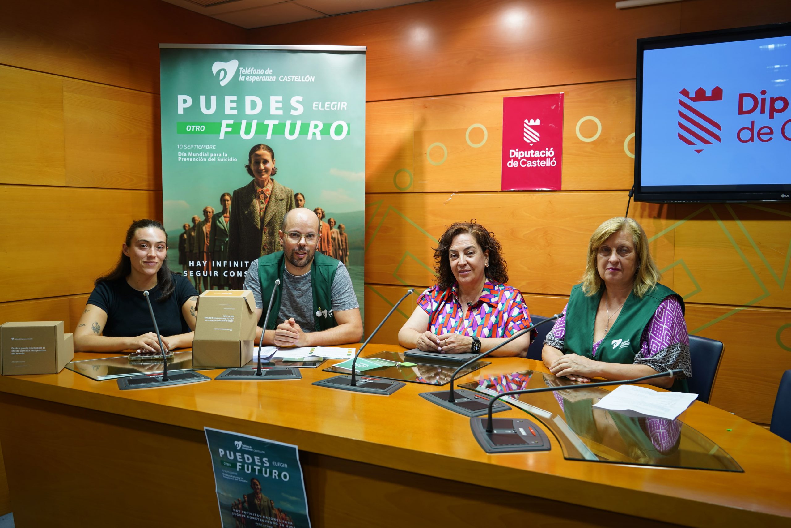 La Diputació de Castelló i el Telèfon de l’Esperança presenten la jornada ‘Puedes elegir otro futuro. Pide ayuda’ per a la prevenció sobre les conductes suïcides
