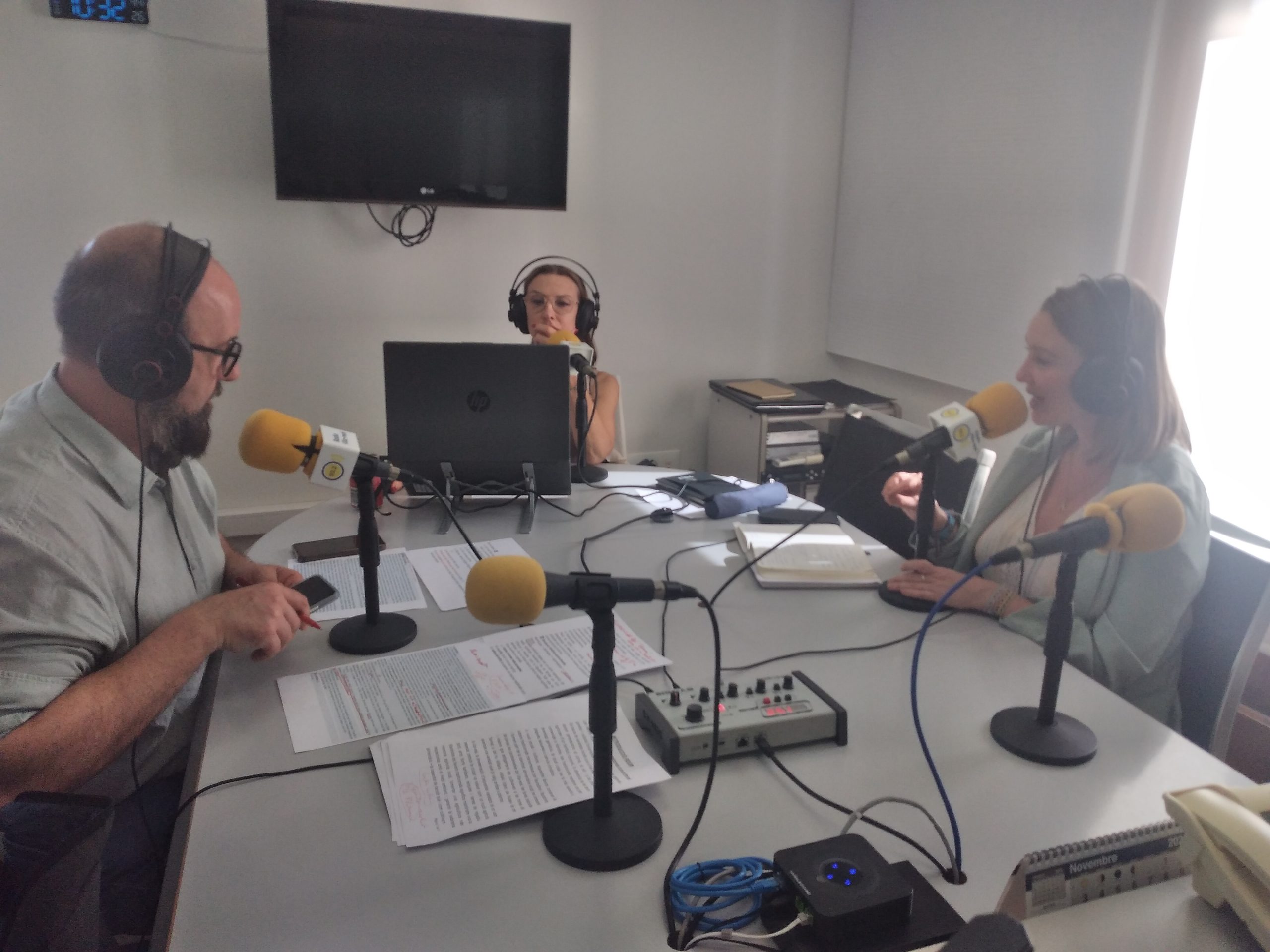 Parlem amb els regidors a l´Ajuntament de Vila-real, Maria Fajardo i Santi Cortells