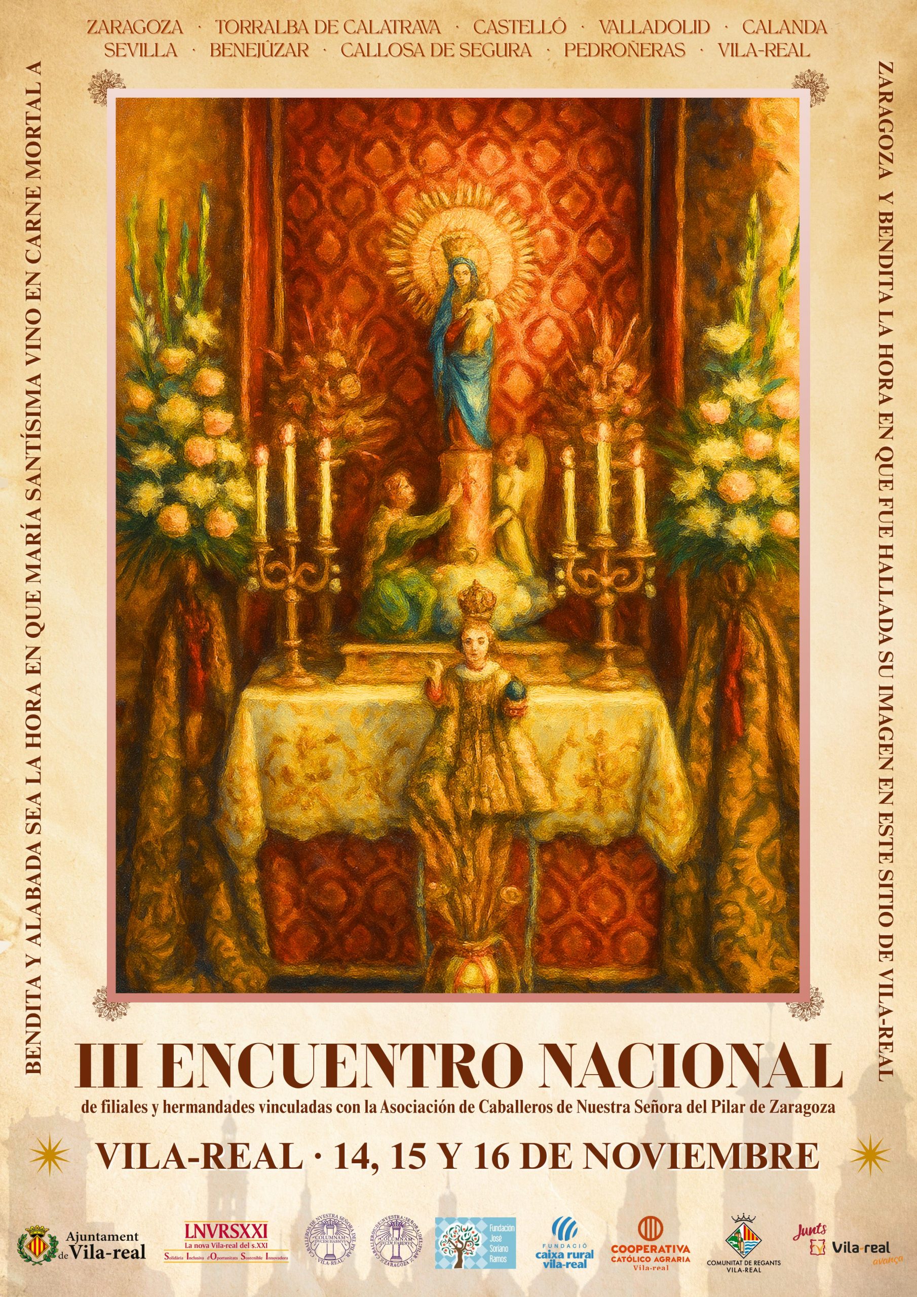 Trobada Nacional de filials i confraries vinculades amb l’Associació de Cavallers de la Mare de Déu del Pilar de Saragossa