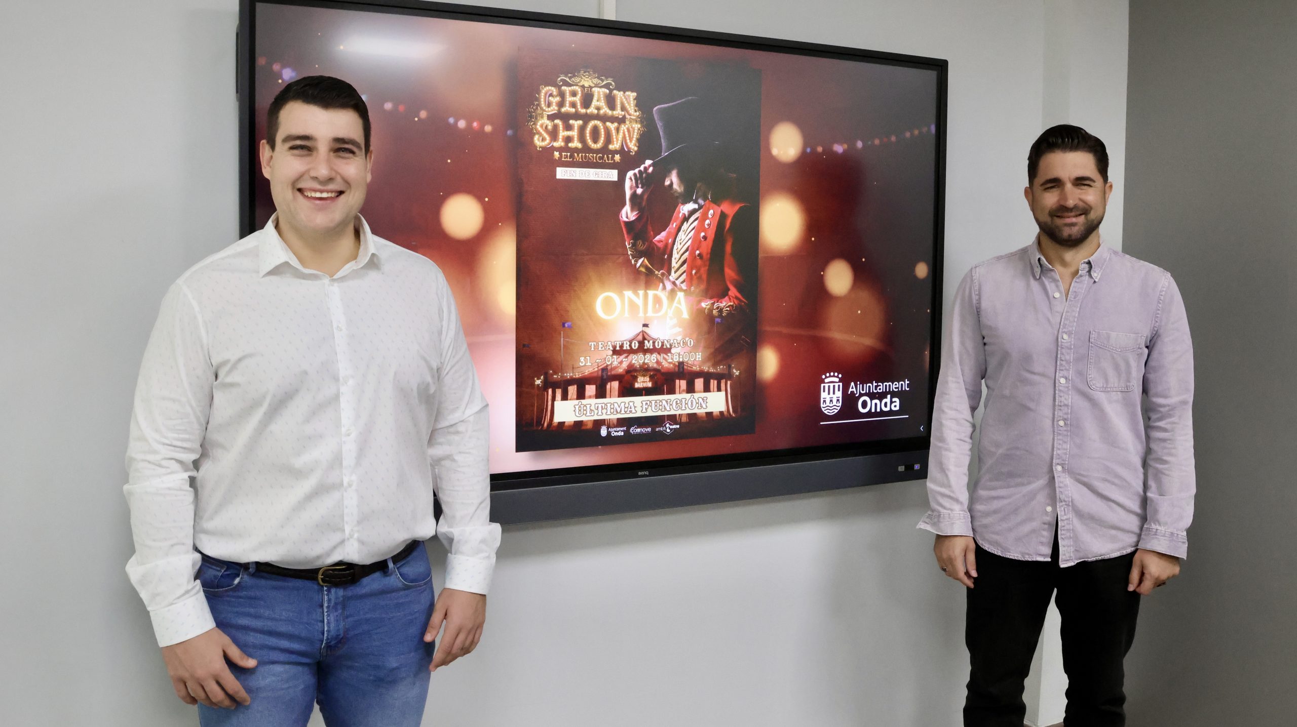 Onda acogerá la última función del musical ‘El Gran Show’ como cierre de su gira nacional
