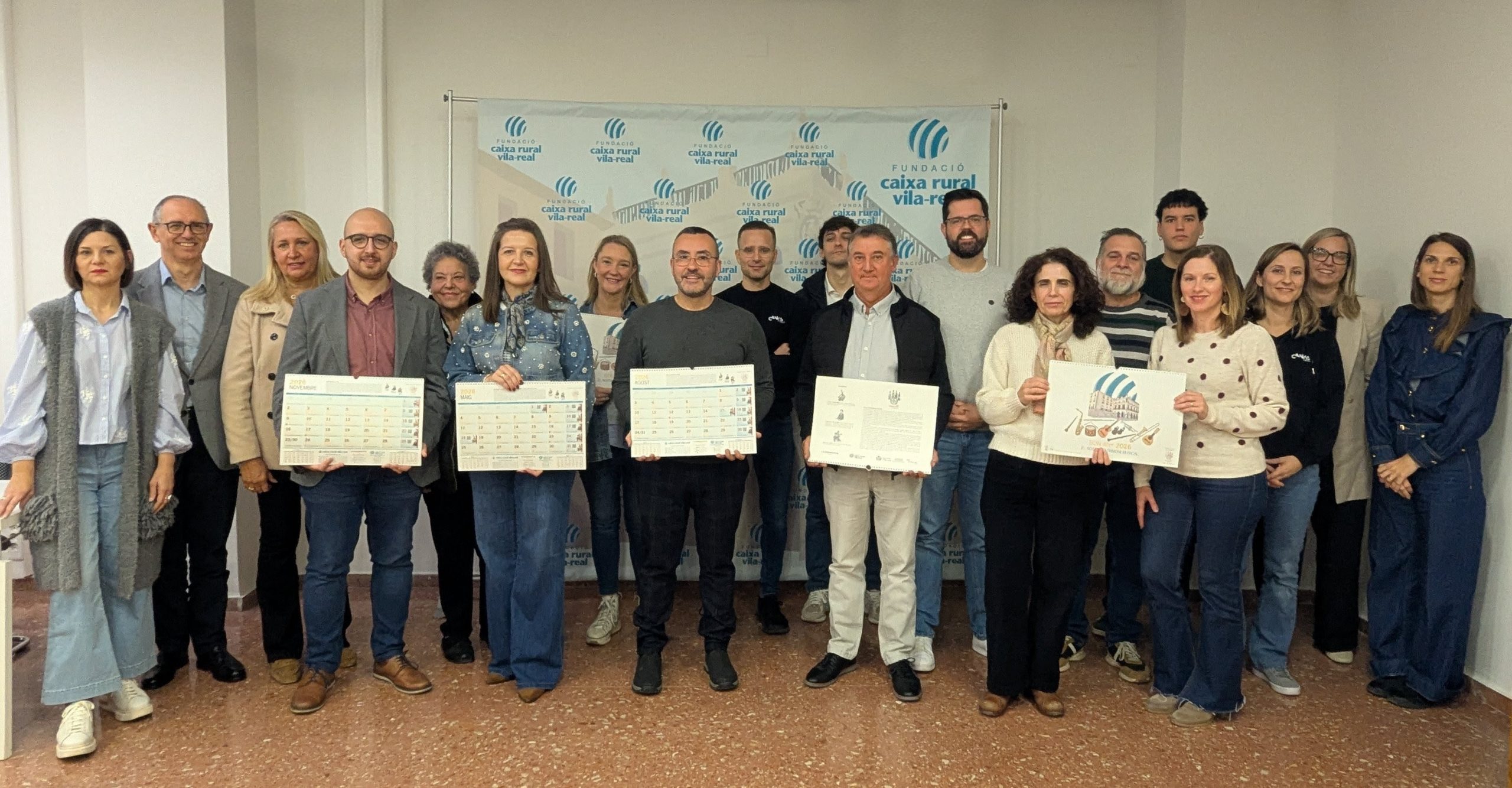 La Fundació Caixa Rural Vila-real presenta su Calendario Solidario 2026 dedicado al patrimonio musical