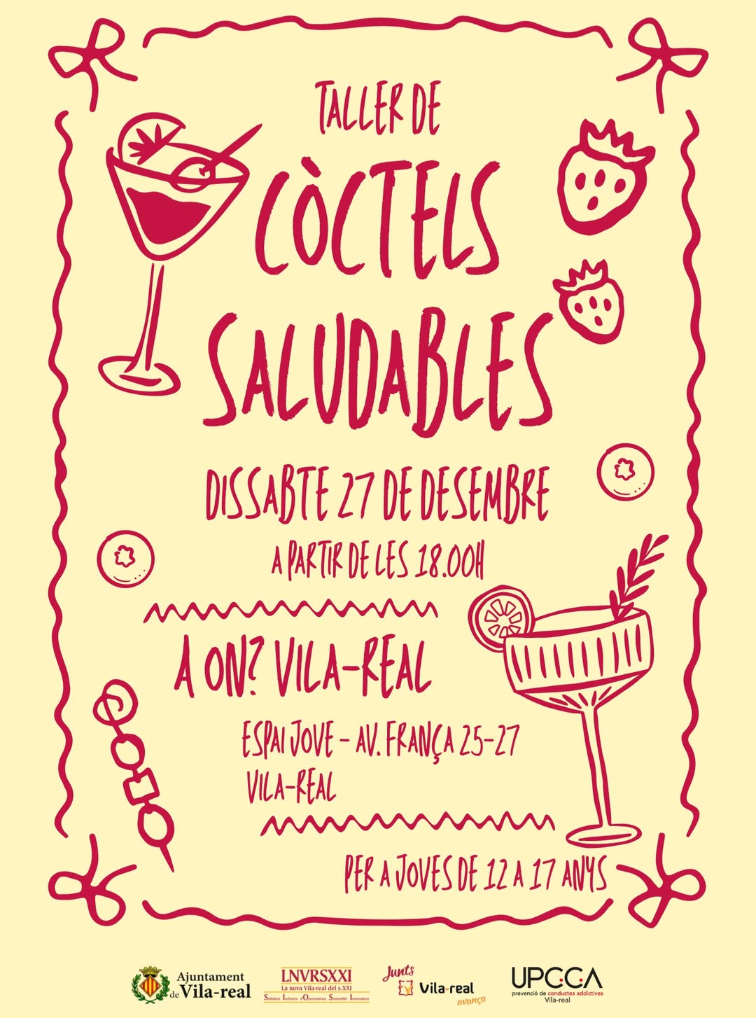 La UPCCA de Vila-real organitza un taller d’elaboració de còctels saludables per a joves