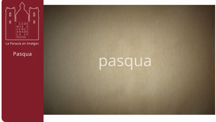 Paraula del dia «pasqua»