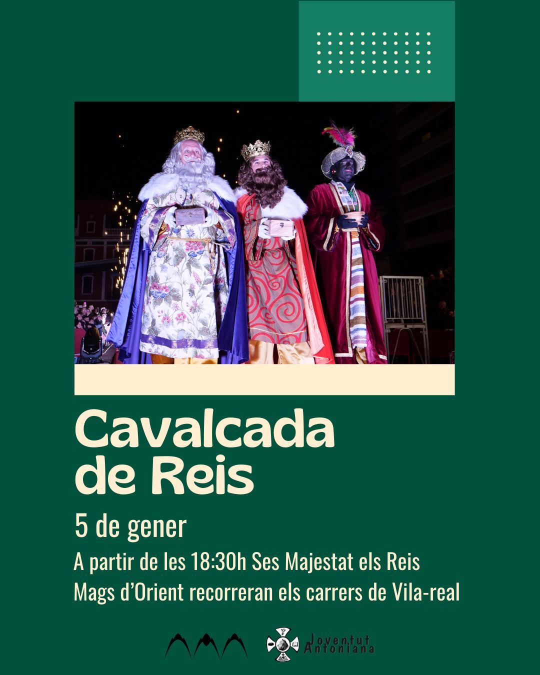 Joventut Antoniana ja ho té tot preparat per a rebre a Ses Majestats els Reis Mags d´Orient, ens ho expliquen Albert Arrufat i Sofia Padullés