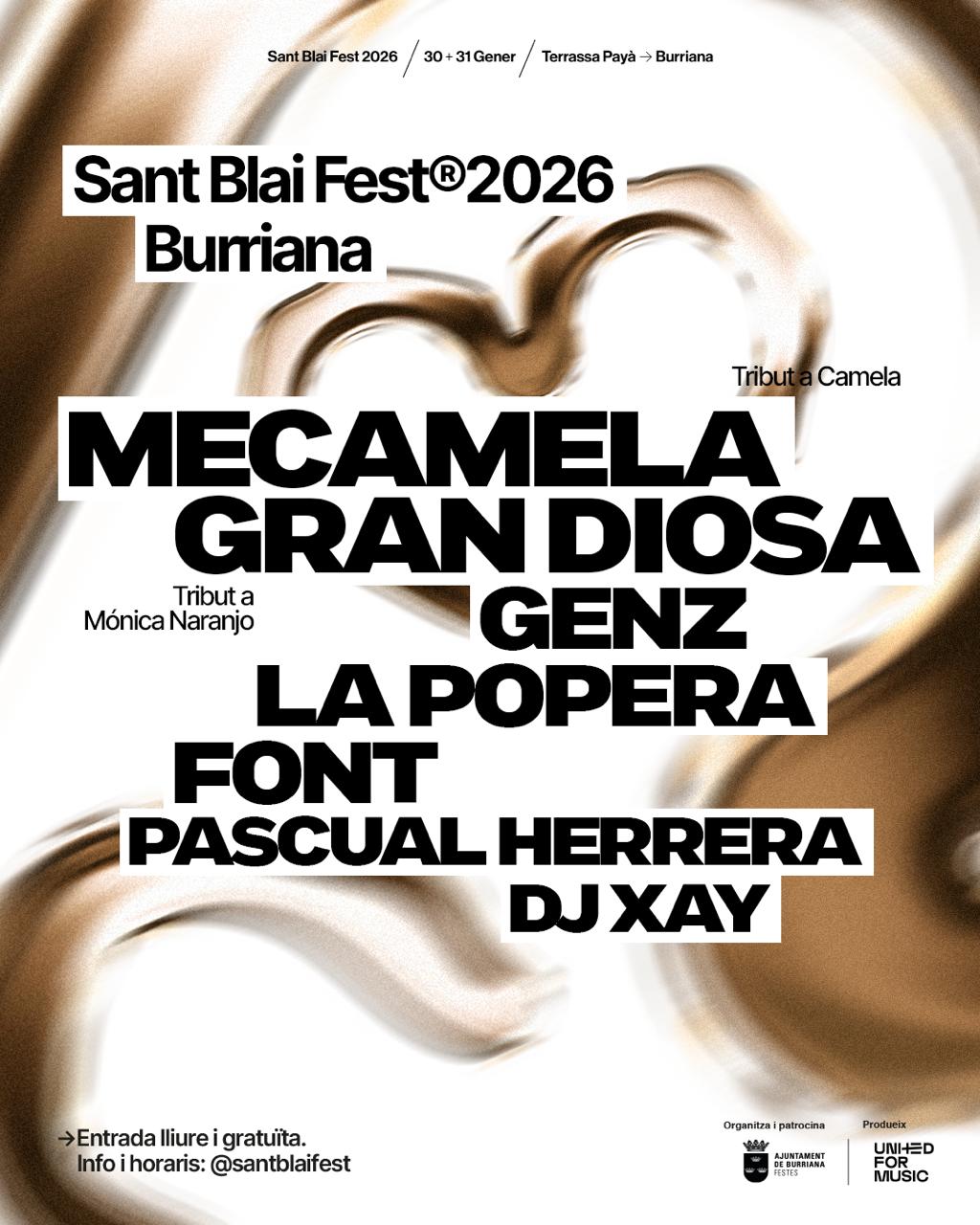 Burriana presenta el cartell musical per a la III edició del Sant Blai Fest