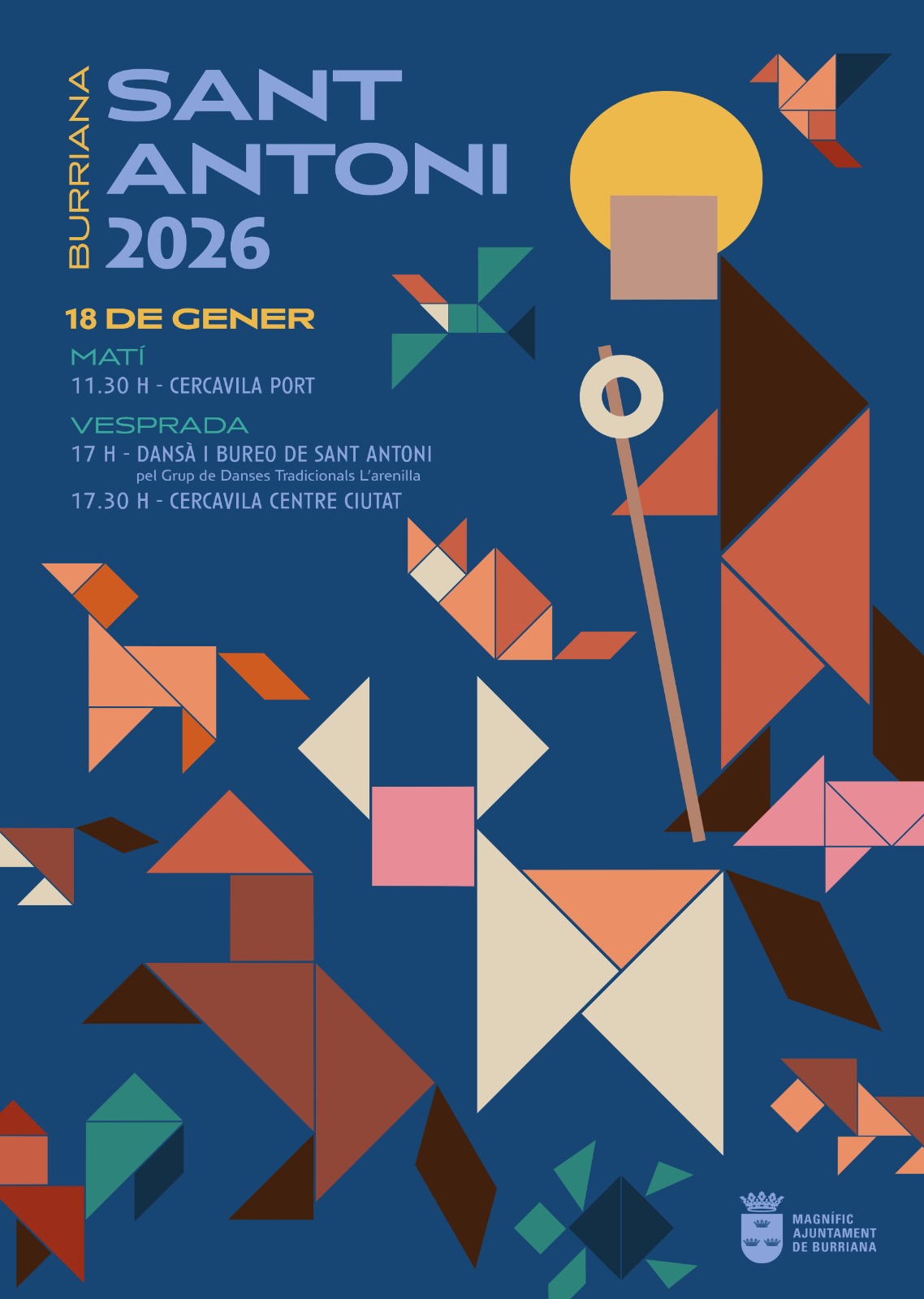 Burriana celebrarà Sant Antoni 2026 amb una programació variada i l’estrena d’una nova imatge del sant