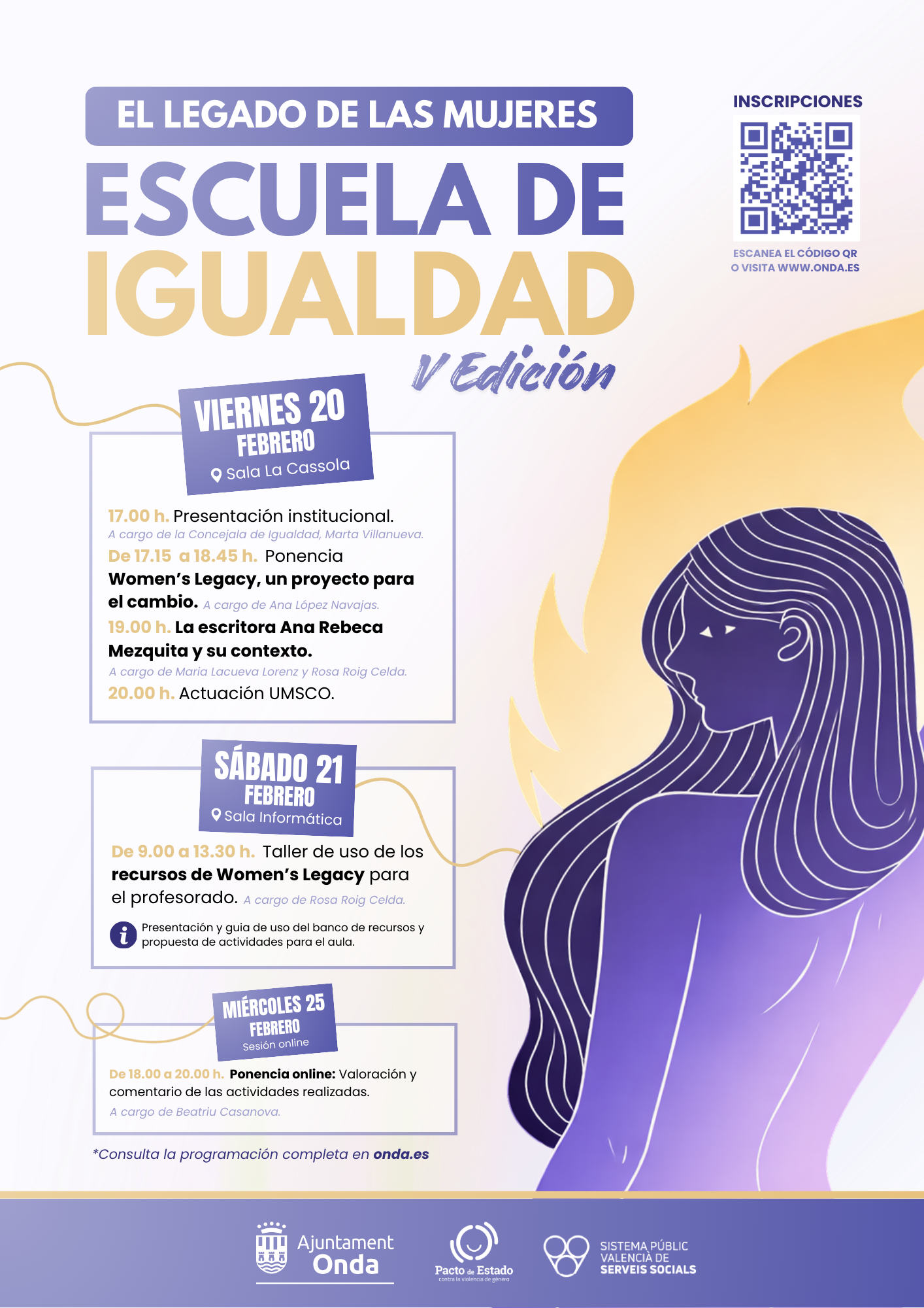 Onda impulsa una nueva edición de la Escuela de Igualdad centrada en el legado de las mujeres