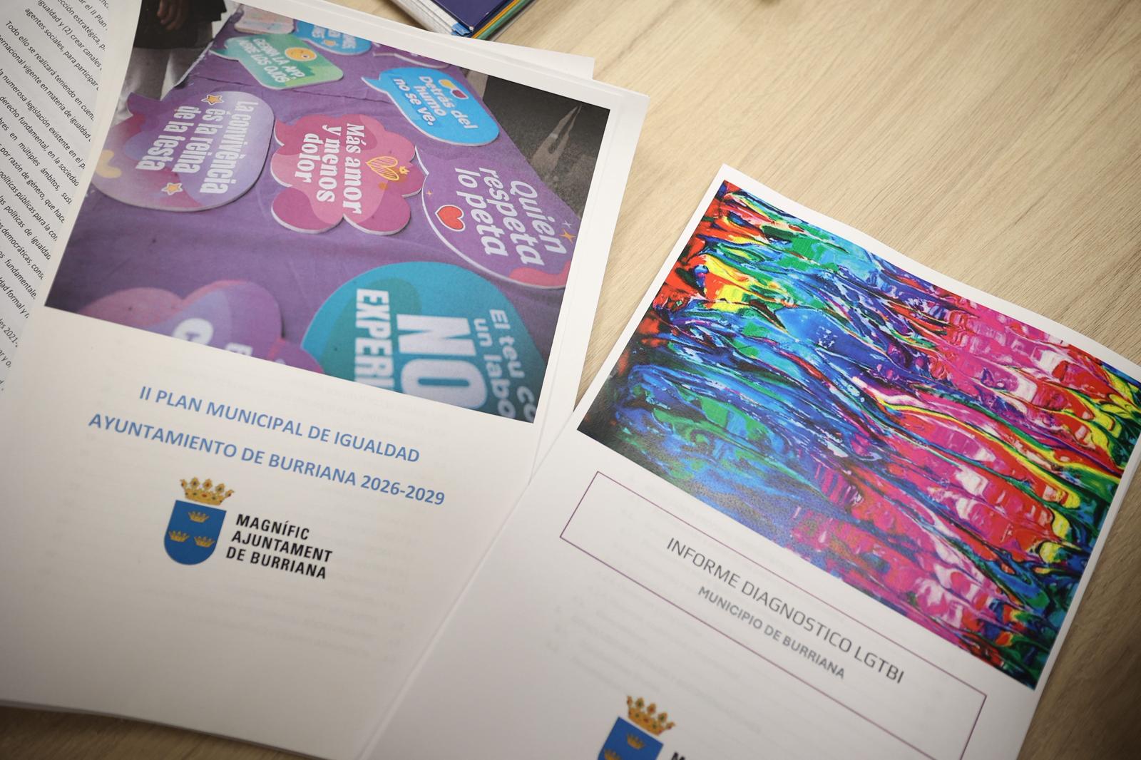 Burriana presenta el seu II Pla Municipal d’Igualtat 2026-2029 i el primer diagnòstic sobre la situació del col·lectiu LGTBI al municipi