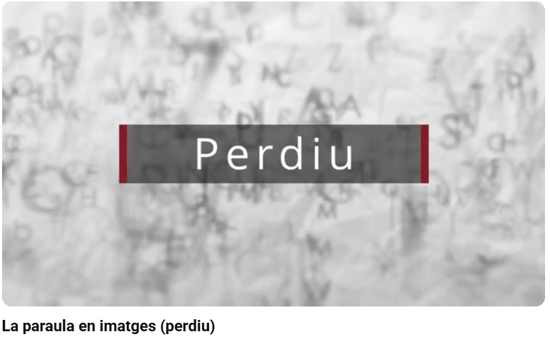 Paraula del dia «perdiu»