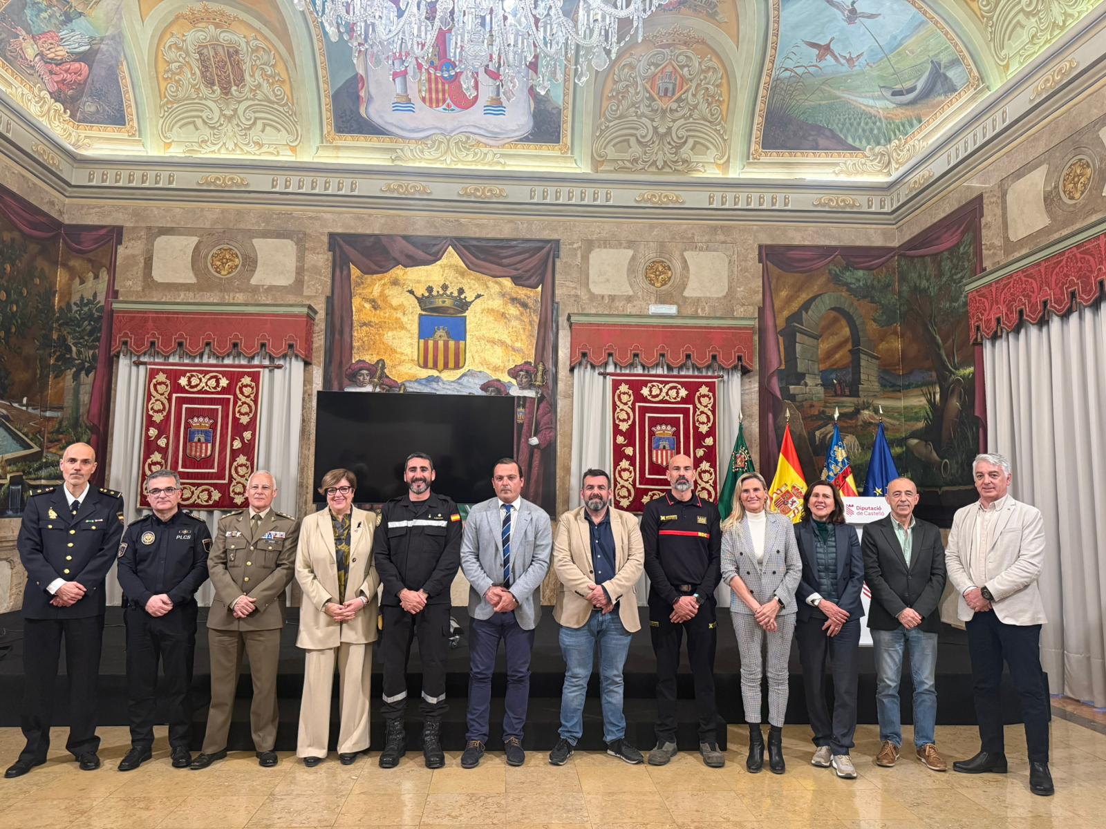 La Diputació de Castelló acull una conferència sobre la gestió en catàstrofes a càrrec de la Unitat Militar d’Emergències