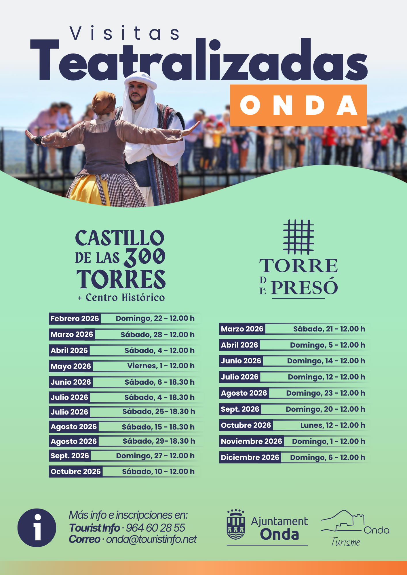 Onda relanza las visitas teatralizadas para convertir su patrimonio en un gran reclamo turístico durante 2026