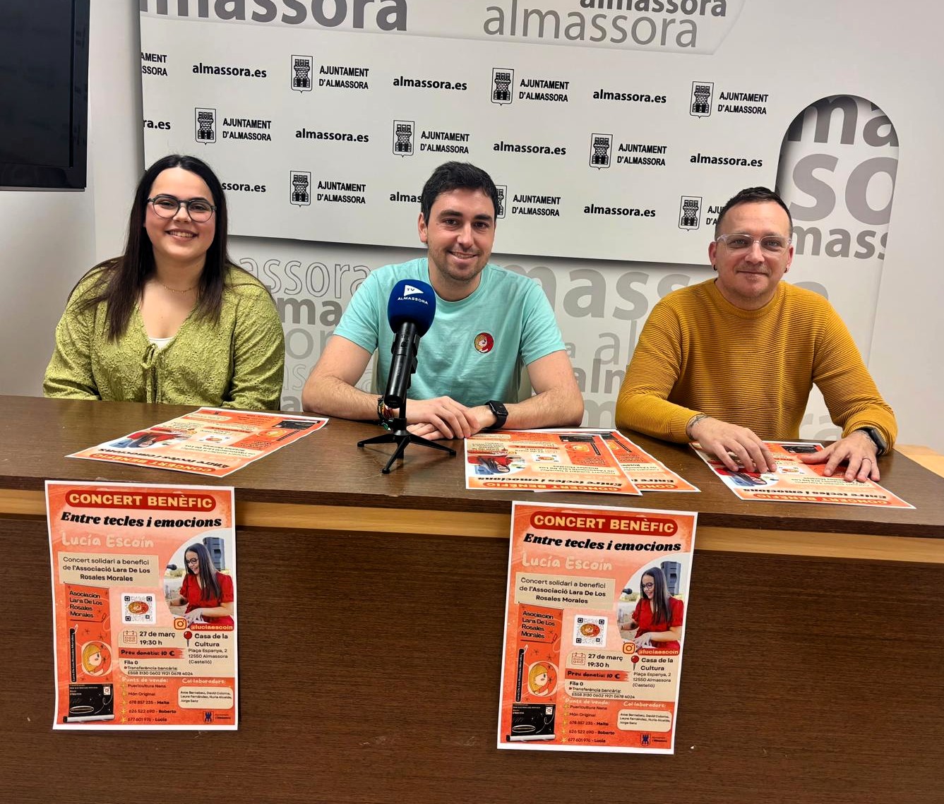 Almassora acull el concert solidari ‘Entre tecles i emocions’ a benefici de la Fundació Lara de los Rosales