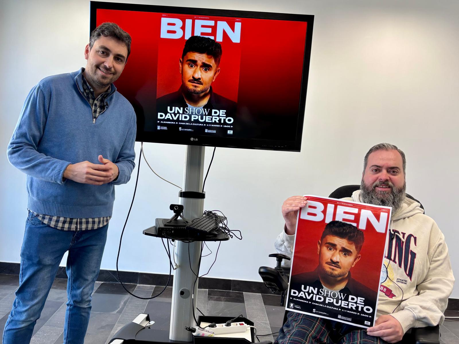 Almassora acull el monòleg solidari de David Puerto a benefici de Conquistando Escalones