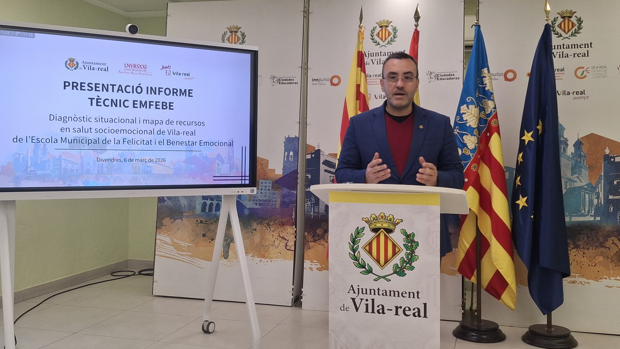 Vila-real activa l’Escola Municipal de la Felicitat i el Benestar Emocional amb un informe tècnic i el registre de la marca