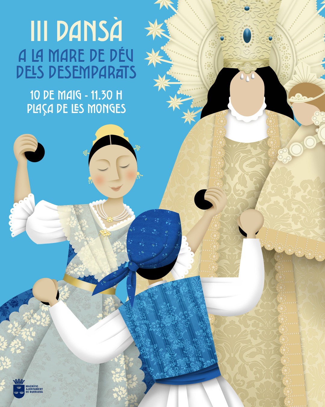 Burriana celebra la III Dansà a la Mare de Déu dels Desemparats a la Plaça de les Monges
