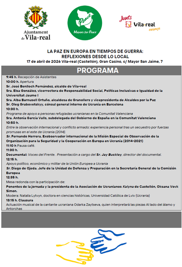 Vila-real acull una jornada sobre la pau a  Europa en temps de guerra