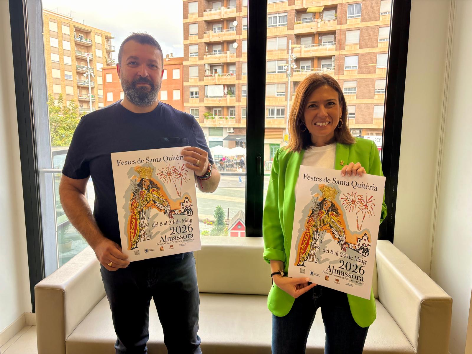 Almassora elige el cartel de Santa Quitèria 2026, obra de José Miguel Claramonte