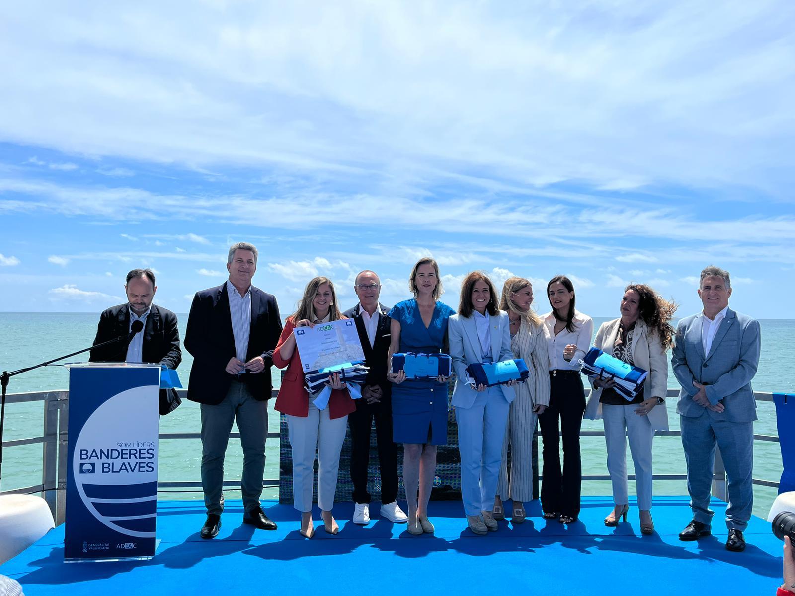Oropesa del Mar revalida sus cinco Banderas Azules y consolida la excelencia de su litoral