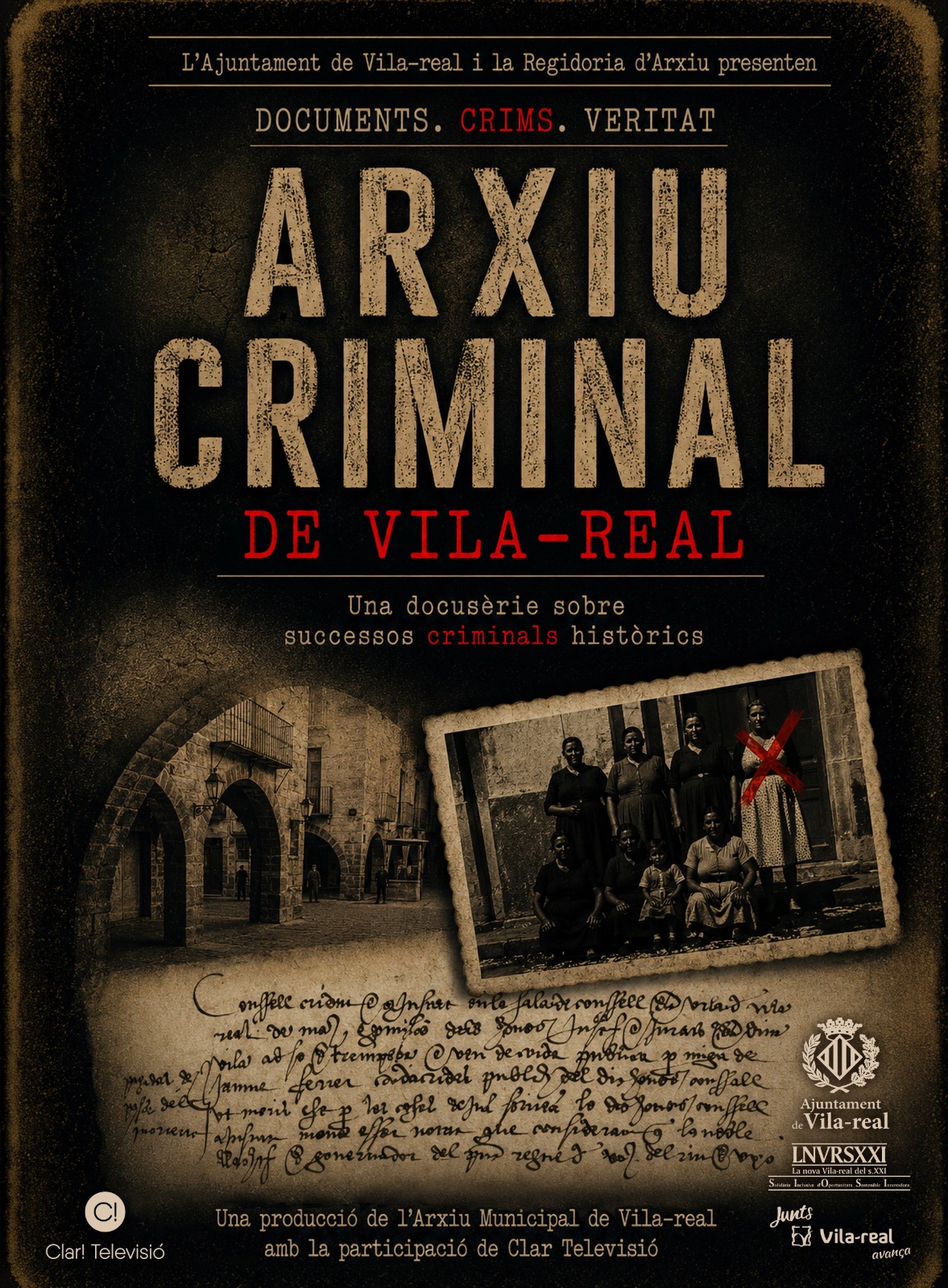 L’Arxiu Municipal de Vila-real impulsa Arxiu Criminal, una docusèrie basada en casos reals de la història de la ciutat