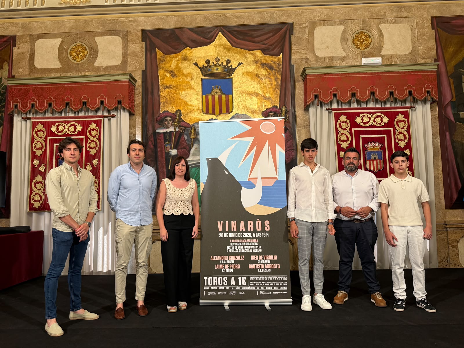 La Diputació de Castelló impulsa una novillada a Vinaròs per a posar en valor la formació i el talent de l’Escola Taurina