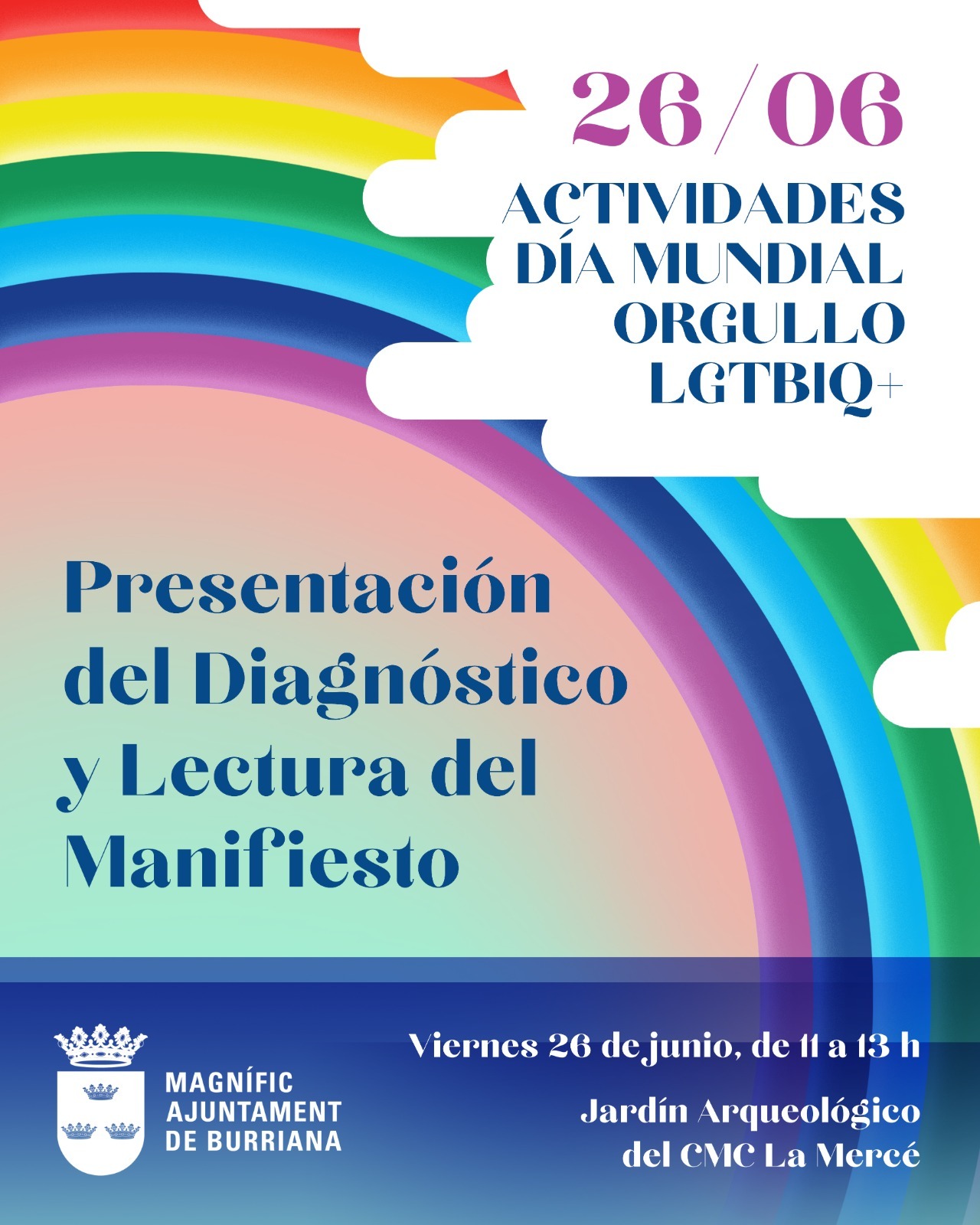 Burriana commemorarà el Dia Mundial de l’Orgull LGTBI