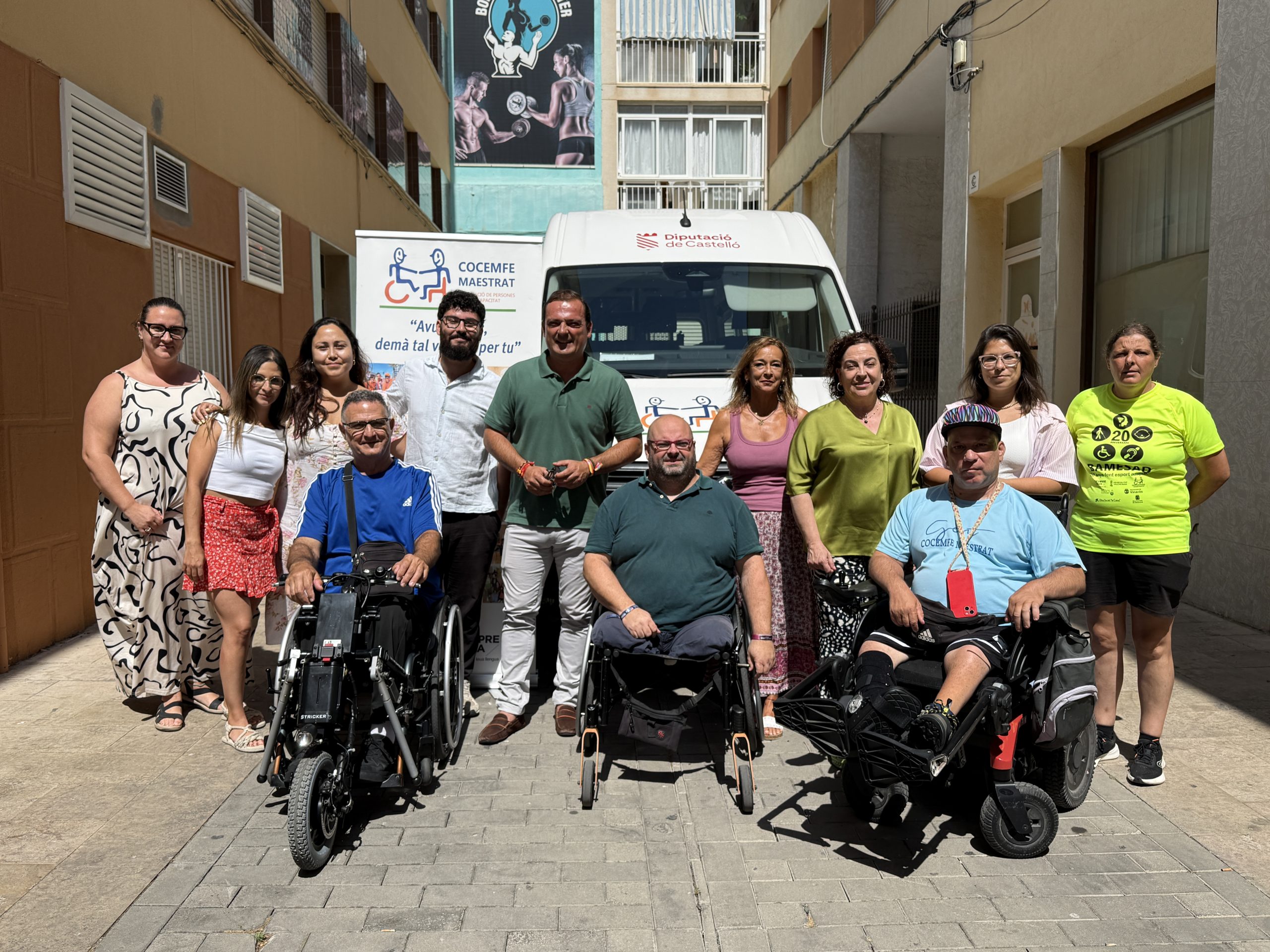 La Diputació de Castelló reforça la col·laboració amb Cocemfe Maestrat amb l’adquisició d’un nou vehicle adaptat
