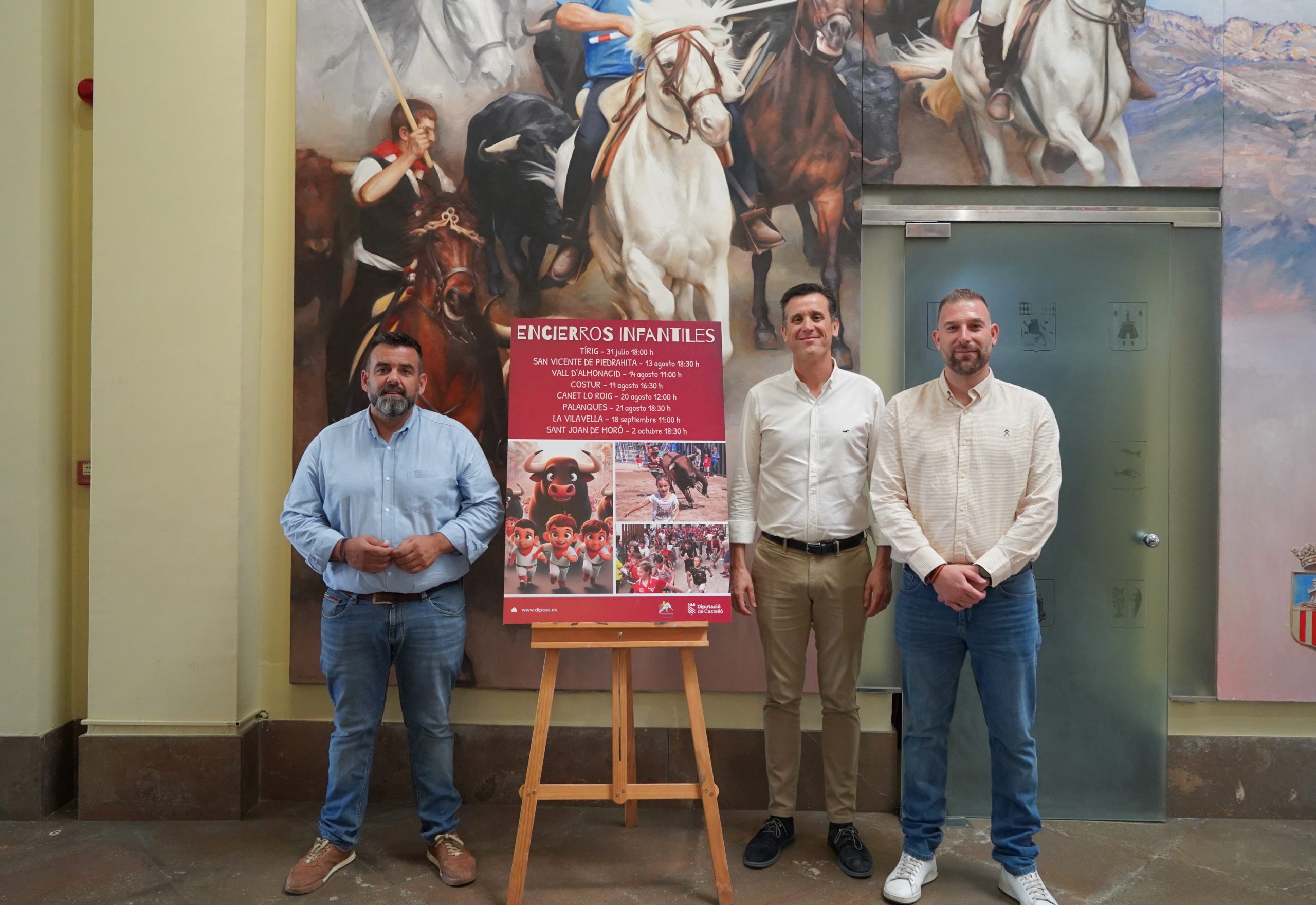 La Diputació de Castelló dinamitza l’agenda estival i acosta la tradició taurina als més xicotets a través dels ‘Encierros’ Infantils