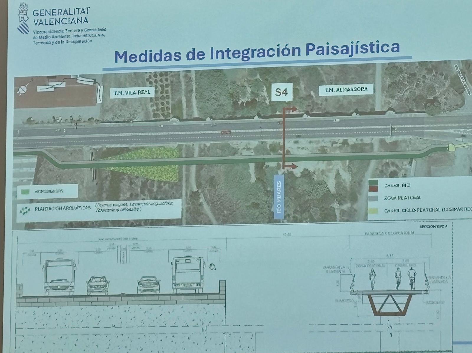 Almassora impulsa la participació ciutadana per a definir la integració paisatgística de la futura passarel·la per a vianants i ciclistes sobre el riu Millars