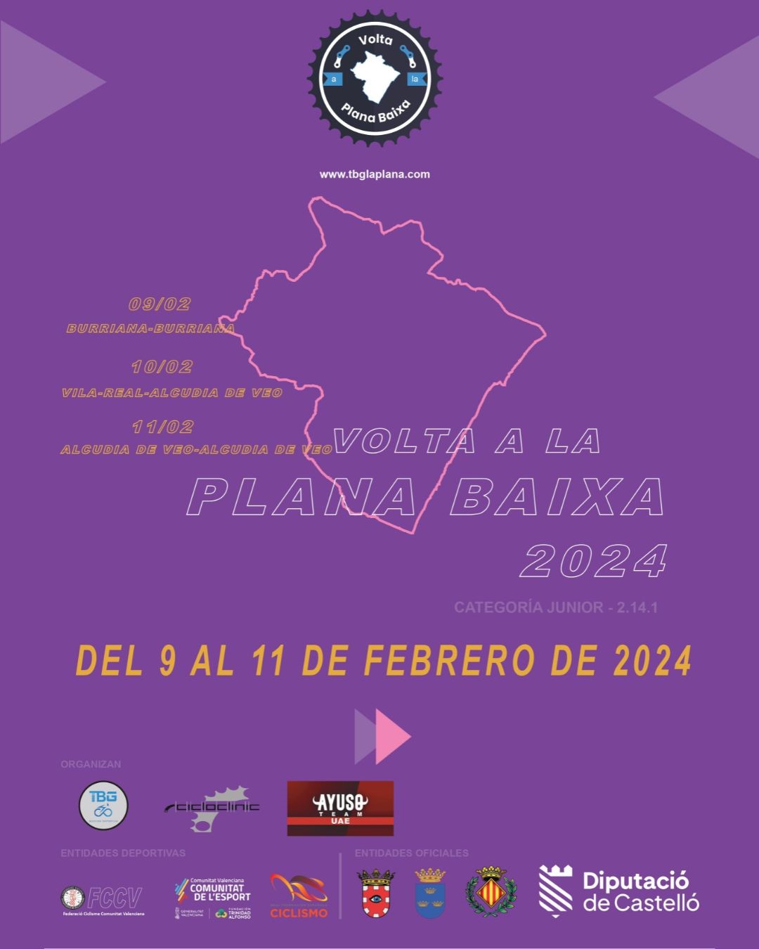 Borriana es prepara per a acollir la primera etapa de la “Volta a la Plana Baixa 2024”, la prova regna del ciclisme a la comarca