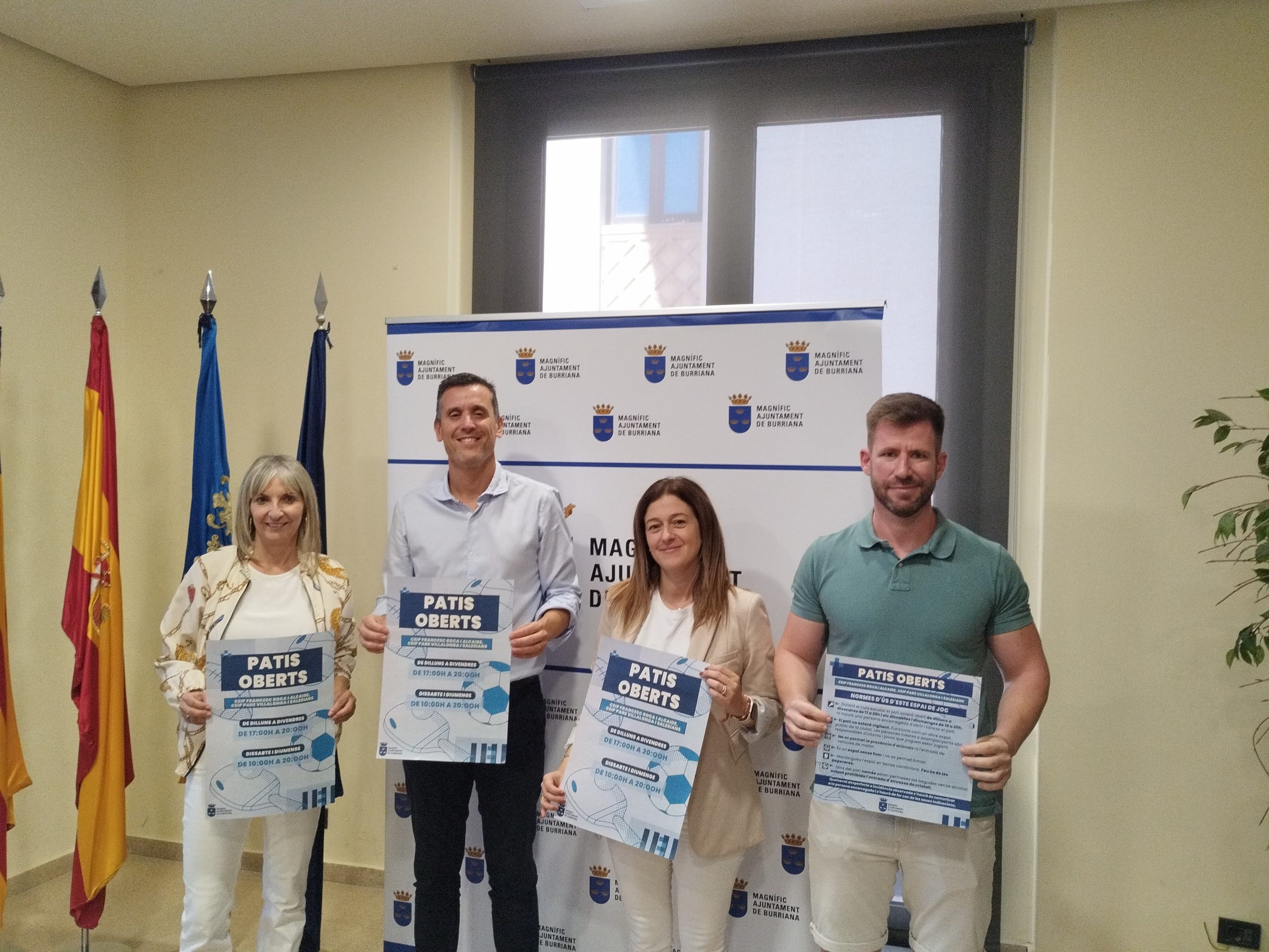 Burriana obri els patis dels centres educatius per a la pràctica esportiva dels xiquets