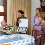 Onda homenajea a sus vecinos centenarios Enrique Saura Brun y Lucinda Rovira Lahoz