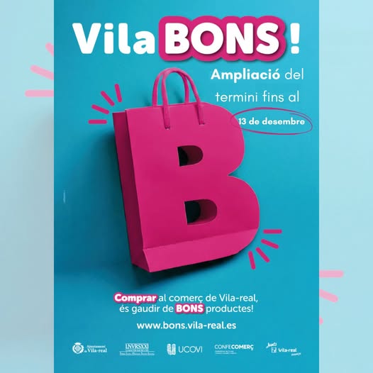 Vila-real amplia el termini de la compra i ús dels Vilabons fins a 13 de desembre