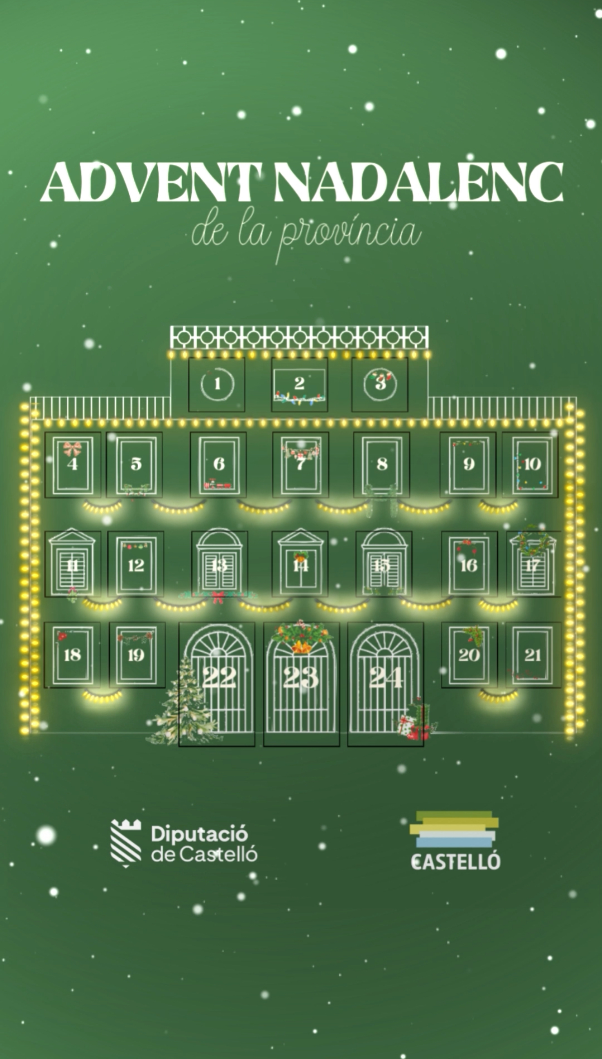 La Diputació de Castelló anima a conéixer el costat més nadalenc de la província a través d’un calendari d’Advent