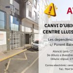 Nova ubicació Centre de Dia Lluís Alcanyís