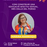 Vila-real programa una doble xarrada de Marina Marroquí sobre educació afectivosexual per a joves i famílies