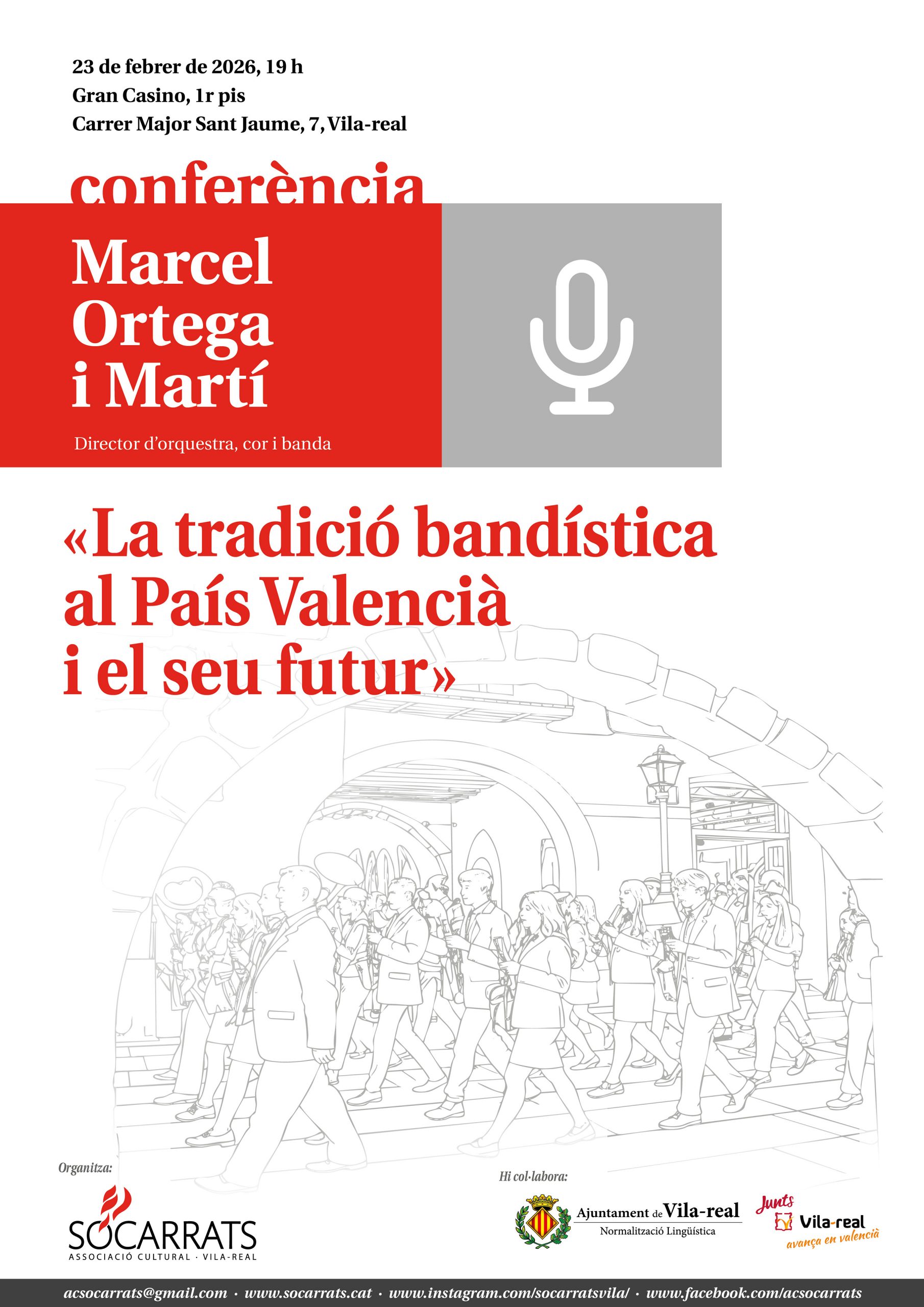 Demà dilluns 23 de febrer, Conferència Marcel Ortega i Martí