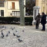 Casabó demana una solució per a frenar la invasió de coloms al jardí i plaça de Sant Pasqual