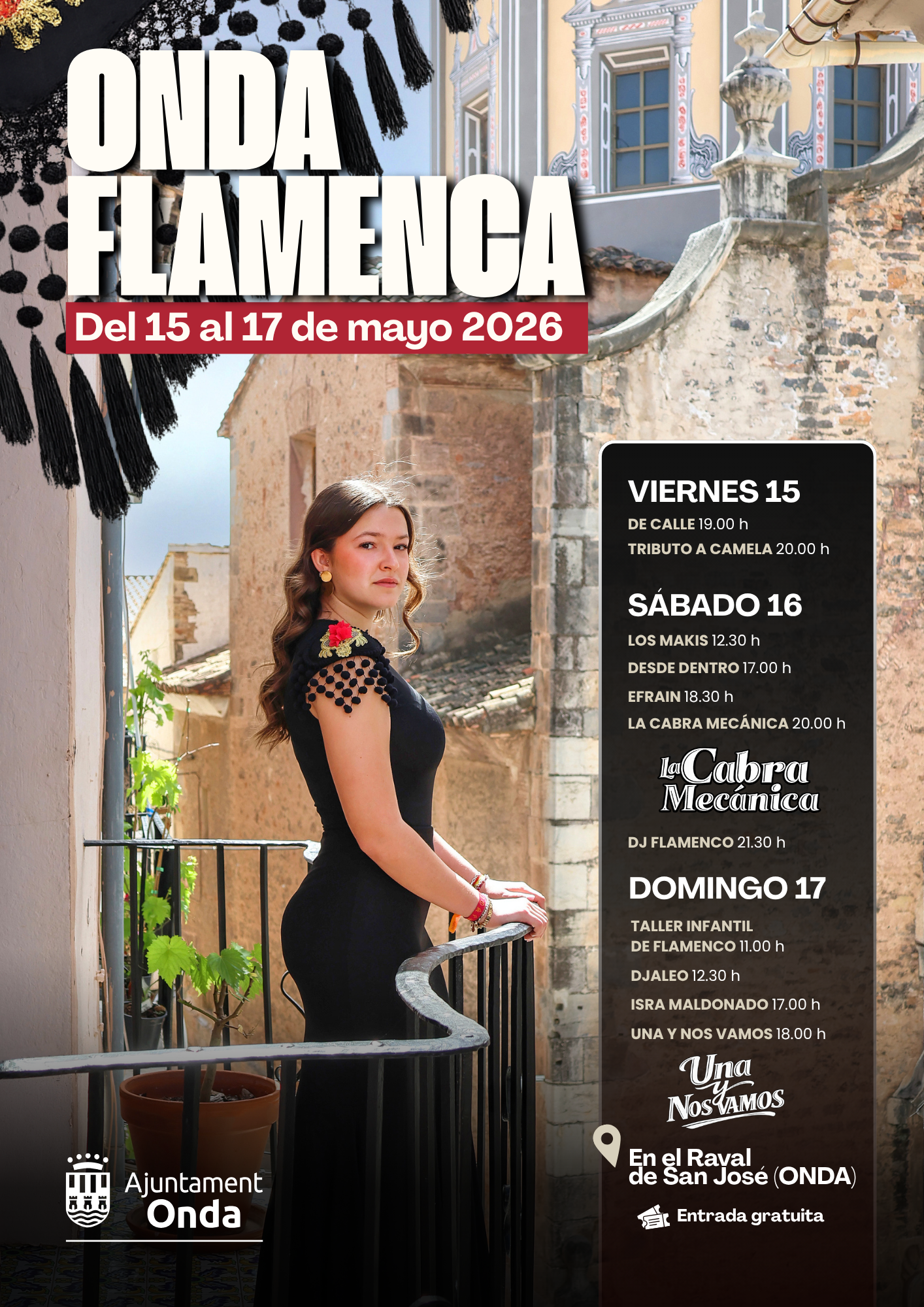 El festival Onda Flamenca anuncia a La Cabra Mecánica y  Fran Rivera para celebrar su quinta edición