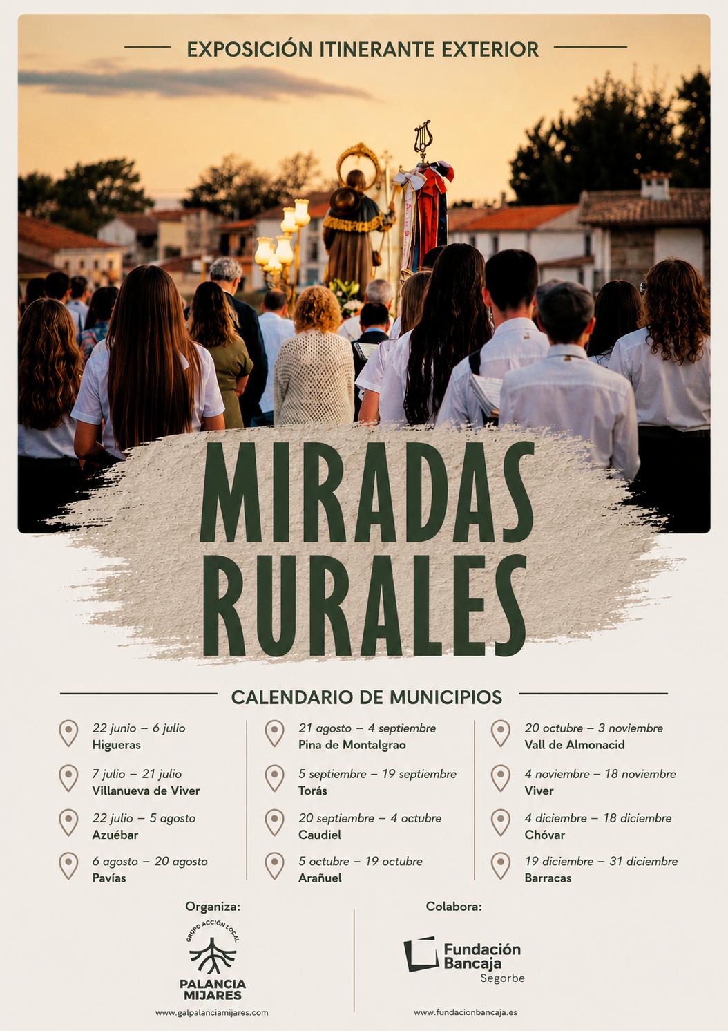 El GAL Palancia Mijares apuesta por las miradas rurales: una exposición itinerante para mostrar la esencia de los pueblos