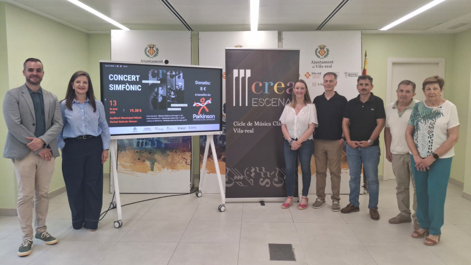 Vila-real dona el tret d’eixida de la VIII edició del Cicle de Música Clàssica de Crea Escena amb un concert simfònic a benefici de l’Associació Parkinson